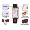 SINOBI Elegant Women's Rectangle Wrist Watches Durable Leather Watchband Top Luxury Brand Ladies Geneva Quartz Clock Female Gift