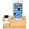 Apple Watch Charging Dock Station Charger Stand Holder for Iphone Iwatch Dock Stand Holder 용 대나무 우드 충전기 스테이션