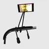 Metal alloy Necklace cell phone Support Tablet PC Holder Hanging Neck Magnet stand Flexible phone brackets Rotate Long selfie Arm Lazy Mount