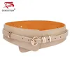 Dinisiton Womens Fashion Pu Leather Lady Wide Wide Bandband Bind Wide Belt Belt Bress Tronment Yf005 T2003276022996