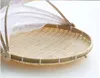 Handgefertigter gewebter Bug -Proof -Korb staubdes Picknickkorb Obst Gem￼se Brot Cover mit Gaze13411