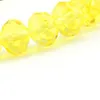 Żółty kolor 8 mm fasetowany krystalicznie bransoletka z koralikami dla kobiet proste styl elastyczne bransoletki 20pcs/działki hurtowe