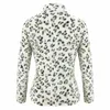 Winter Pullover Leopard Hoodies Kvinnor Höst Långärmad Zip Flannel Fur Sweatshirts Loose Lady Casual Fleece Hoody Jumper
