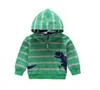 Boys Hoodies Cartoon Dinosaur Sweatshirts Kid Designer Cotton Jackor Casual Långärmad Cardigan Coat Fashion Outwear Jumper Pullover B6818