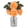 2019 verkoop !!! Groothandel Gratis verzending 50 stks PE Foam Rose Flower Light Orange