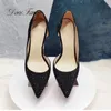 Spedizione gratuita Stilista pompe Nero Argento Rosso scarpe da sera donna scarpe da sposa tacchi a spillo scarpe da festa sexy per le donne 12 cm