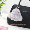 10 cm süße echte echte Rex Rabbit Fur Bunny Tasche Charme Keyring Telefon Geldbeutel Handtasche Anhänger Geschenk8027120