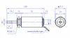 Electromagnet de tubo redondo Zye42550S2 DC Electromagnet a través de Pushpull Tipo DC12V 24V Especificación de dos voltajes3834403