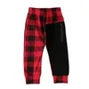 Kids Boys Lattice Pants Fashion Boutique Casual Children Plaid Elastic Trousers 2020 Spring Summer Baby Harem Pants Clothing M1107