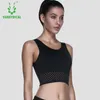 Vansydical Women Fitness Padded Compression Sport Bra Sportkläder Snabbtork Kvinnor Sport Elastisk Grödop