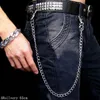 Cadeia Punk prata Multilayer masculino do metal em calças hip hop jeans Cadeia Homens Mulheres pant Carteira Gothic Rock Belt