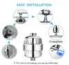 10-20 Stage Shower Filter For Hard Water Shower Head Filter With 2 Replaceable Filter Cartridges High Output Shower Water Filter Removes Chlorine Flouride