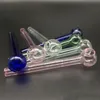 2023wholesale Glass Oil Burner Pipe Billiga glas Vattenrör Bubblare Färgglada oljelör Glashandtag Mix Färg