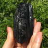 Pedras preciosas colecionáveis de cristal de turmalina preta natural, pedra mineral áspera, pedra de cura, decoração de casa, 1 peça t2001175043024