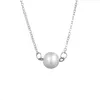 Pearl Pendant Choker Necklaces Gold Silver Color Clavicle Chain For Fashion Women Girls Sweet Jewelry Gifts