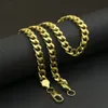 Men Hiphop 9mm Cuban Necklace 316L Stainless Steel FourFace Grinding Chain cuban link chain2870323