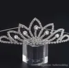 Couronnes de diadèmes de mariée avec strass, bijoux de mariée, diadèmes pour filles, spectacle de fête d'anniversaire, spectacle, accessoires de mariage en cristal 4381471