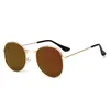 Semplici occhiali da sole rotondi di lusso Designer di marca Occhiali da sole retrò Occhiali da sole da guida Specchio per occhiali da sole
