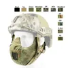 Outdoor Taktische Airsoft Maske Schießen Sport Gesichtsschutz Getriebe V5 Metall Stahldrahtgeflecht Halbgesicht NO03-006