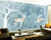 2019 Custom Photo 3d Wallpaper Abstract Forest Deer Classical Living Room Bedroom Background Wall Decoration Mural Wall paper