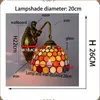 Europese retro lampen Tiffany gebrandschilderd glas decoratie woonkamer slaapkamer bar club gangpad helder balkon wandlamp