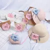 Cappello di paglia per ragazze + borsa 2 pezzi set per bambini 2019 nuovo cappello da pescatore Cappelli per bambini Borsa di paglia Cappello da sole estivo Borsa da spiaggia Cappello da spiaggia per ragazze A4160