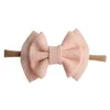 Söt stor båge hårband baby tjejer toddler barn elastiska huvudband knutna nylon turban huvud wraps bow-knut hår tillbehör gfj716