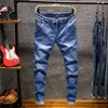 AIRGRACIAS marque 2019 nouveaux Jeans hommes affaires décontracté Stretch Slim Jeans 5 couleurs classique pantalon Denim pantalon Jean hommes