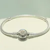 New classic fashion bracelet 925 sterling silver plated 14K gold for Pandora jewelry with original box CZ diamond ladies bracelet