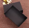 100 pcs/lot blanc/noir/marron grande boîte d'emballage cadeau en papier Kraft, carton kraft fait à la main chaussettes sous-vêtements boîte 28x18x8cm SN2093