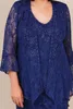 Abiti eleganti per la madre della sposa Royal Blue Mermaid Lace Mothers Wedding Guest Dress Ankel Lunghezza Plus Size Abiti da sposo per la madre