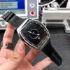 Luksusowy Nowy Vanguard S6 Yachting Data V 45 SC DT Black Dial Automatyczny Zegarek Zegarek Stalowy Skóra / Gumowa Pasek Gents Zegarki TimeZonewatch