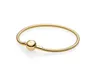 Mooie vrouwen 18k rose goud 3mm slang ketting armband fit pan zilveren bedels Europese kralen armband DIY sieraden maken W231