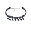 24 pcs Fashion Black Velvet Choker Lace Necklace Set Tattoo Collar Pendant Tassels for Charm Women Chokers Necklace CJ191223