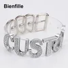 Girocollo personalizzato con ciondolo Personalizzato Scegli nome unico Collana con collare Cristallo Argento Lettere Girocollo punk gotico in PVC trasparente