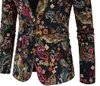 Mens Designer Blazers 2019 Sonbahar Ceket Giyim Baskı Kostüm Takımları Erkekler için İnce Blazer Etnik Tarz Sıradan ve Takımlar