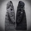 Fashion-New Mens Designer Piumino Cappotto invernale Giacche Uomo North Brand Blcack Grigio Uomo Outdoor Moda Con cappuccio Addensare Sezione lunga