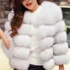 S-3XL Mink Coats Women 2019 Winter Top Fashion Fur Coat Elegant Thick Warm Outerwear Fake Fur Jacket