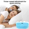 Upgrade Electric USB Anti Snoring CPAP Nose Stopping Breathing Air Purifier Silicone Nose Clip Apnea Aid Device Relieve Sleep