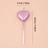 50 sztuk / partia Heart Shape Candle Love Candles Mini Świeca Urodziny Ciasto Decor Candles Walentynki Dekoracja 5 Kolory Hurtownie DBC BH2694