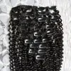 14quot 16quot 18quot 20quot 22quot 24quot kinky curly clip in Human Hair extensions 4b 4c Brazilian Human Hair 2967402