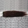 kinky curly Micro Loop Hair Extensions 100s Micro Ring Beads Tipped 100% Real Remy Human Hair Extensions 1g/strand