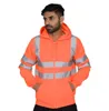 Mens High Visibility Hoodie Safety Pullover Womens Hi Vis Hood Sweatshirt Relective Road Security Work Wear Sports Wear Winter Out5300952