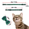 Collier pour chat échappé avec cloche et nœud papillon, colliers de sécurité réglables pour chaton (6,8 à 10,8 pouces)