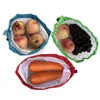 Wiederverwendbare Maschenproduktbeutel Premium -Waschküche umweltfreundliche Taschen für Lebensmitteleinkäufe Aufbewahrung Obst Gemüse und Spielzeug 5pcs/Set