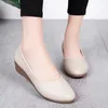 New design elegant comfortable woman shoes middle aged ladies shoes