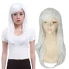 En gros livraison gratuiteFemmes Mode Dégradé Perruque Blanc Long Lisse Cosplay Partie Cheveux Pleine Perruque