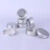 30g aluminiumkrämburkar med skruvlock kosmetiskt fodral Jar30ml aluminiumbehållare aluminium läppbalsam container2578856