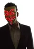 Ma Hacker Masks Cosplay Costume Guy Fawkes Light up for Party Festival Favor Glowing Mask Halloween Mask LED Mask