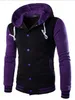 8 kleuren heren jassen mode casual hooded baseball jas kleur matching streetwear jas uitloper grote maat M-3XL